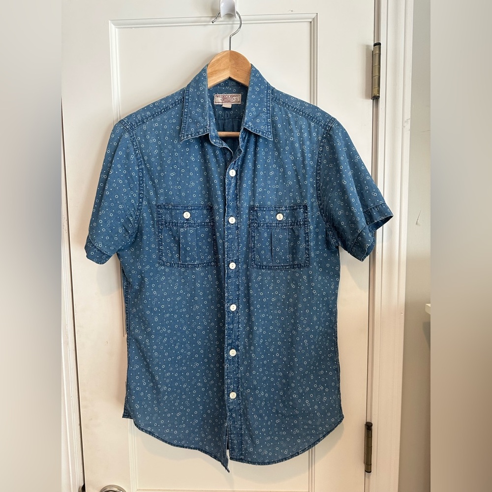 Wallace & Barnes Mens Short Sleeve Button Down